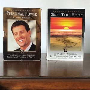 NWOT Tony Robins Get The Edge & Personal Power CD sets (17 CDs)